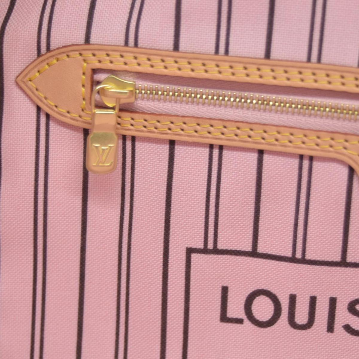 $2240 Louis Vuitton Monogram Neo Neverfull MM Rose Ballerine