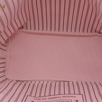 $2240 Louis Vuitton Monogram Neo Neverfull MM Rose Ballerine