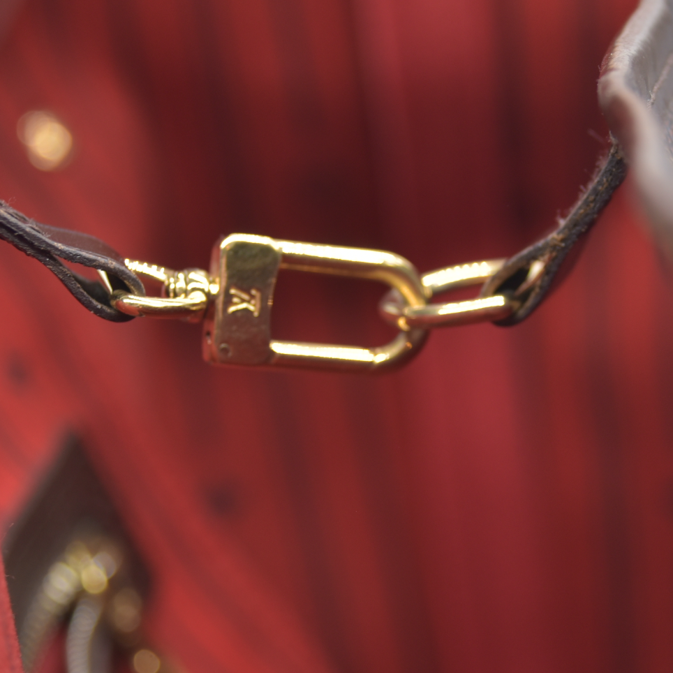 $2170 Louis Vuitton Damier Ebene Neverfull MM CA3140 2010