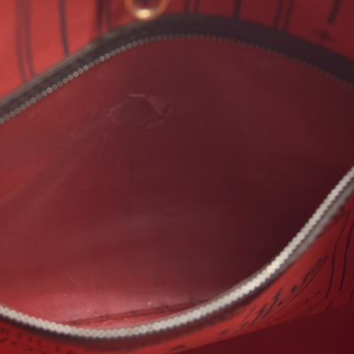 $2170 Louis Vuitton Damier Ebene Neverfull MM CA3140 2010