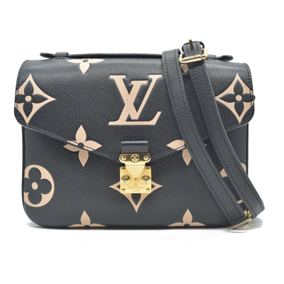 $3300 Louis Vuitton BiColor Pochette Metis Black Cream