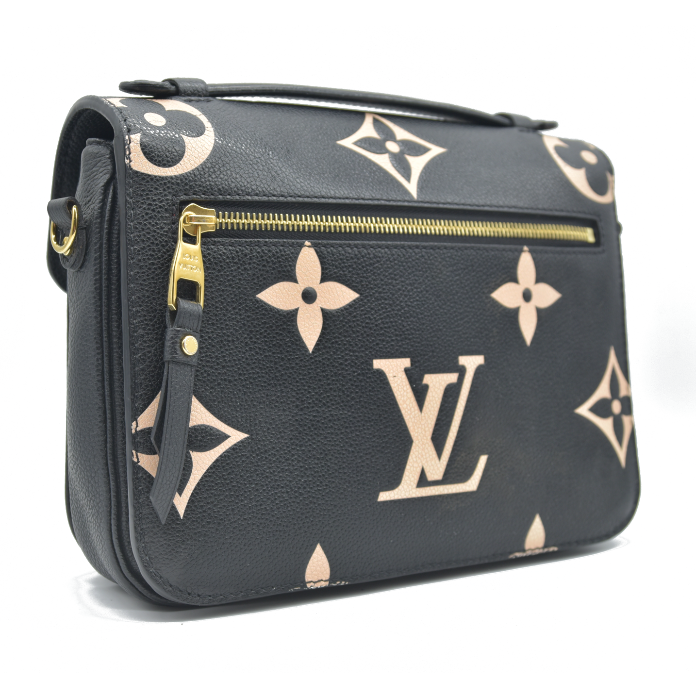 $3300 Louis Vuitton BiColor Pochette Metis Black Cream