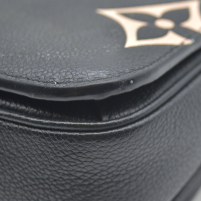 $3300 Louis Vuitton BiColor Pochette Metis Black Cream