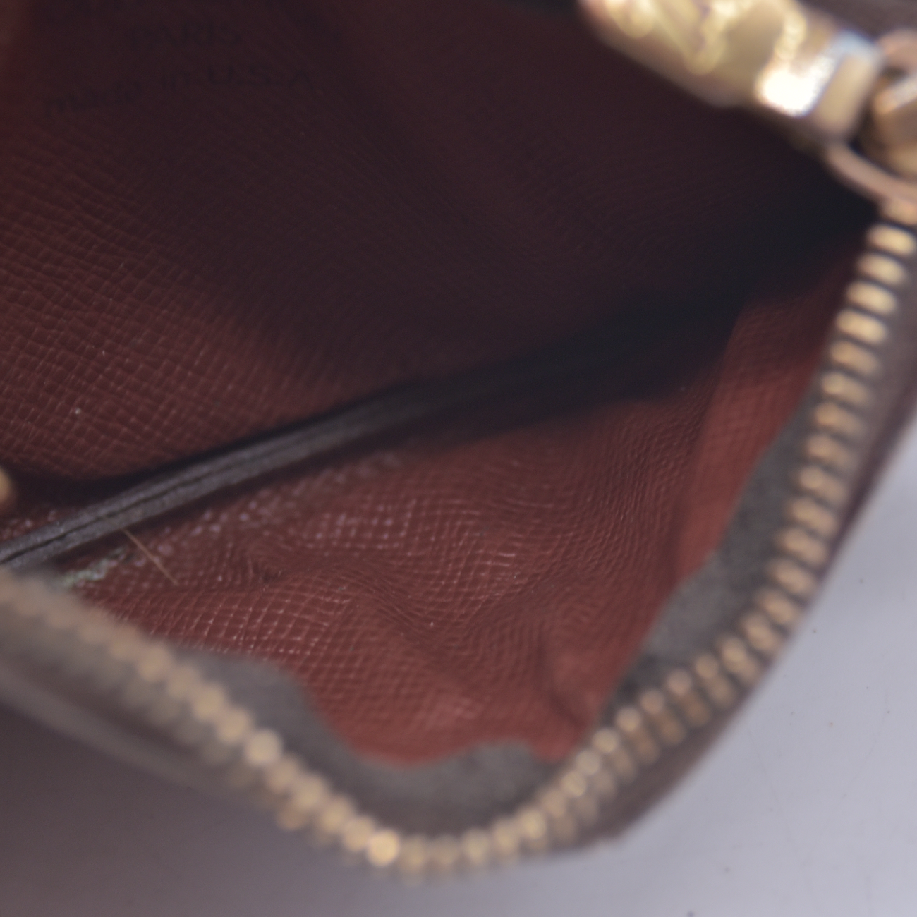 $355 Louis Vuitton Monogram Key Pouch MADE IN USA 10021152