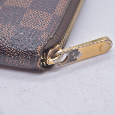 $940 2011 Louis Vuitton Damier Ebene Zippy Wallet CA1101 10021153