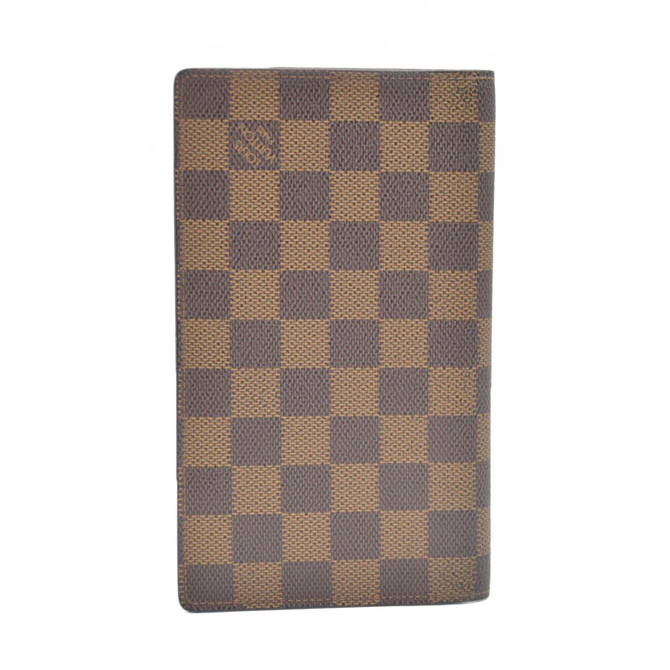 Louis Vuitton Damier Agenda De Poche Pocket Notebook Cover Brown MI1918
