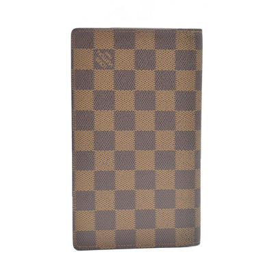 Louis Vuitton Damier Agenda De Poche Pocket Notebook Cover Brown MI1918
