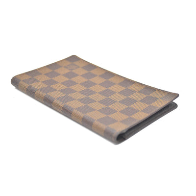 Louis Vuitton Damier Agenda De Poche Pocket Notebook Cover Brown MI1918