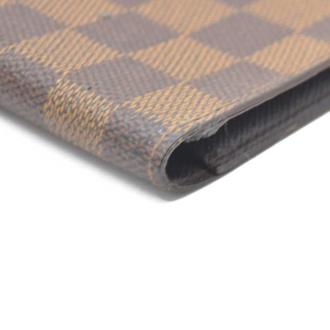 Louis Vuitton Damier Agenda De Poche Pocket Notebook Cover Brown MI1918