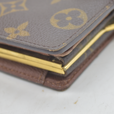 $750 1998 Louis Vuitton Monogram French Purse Wallet CA0958