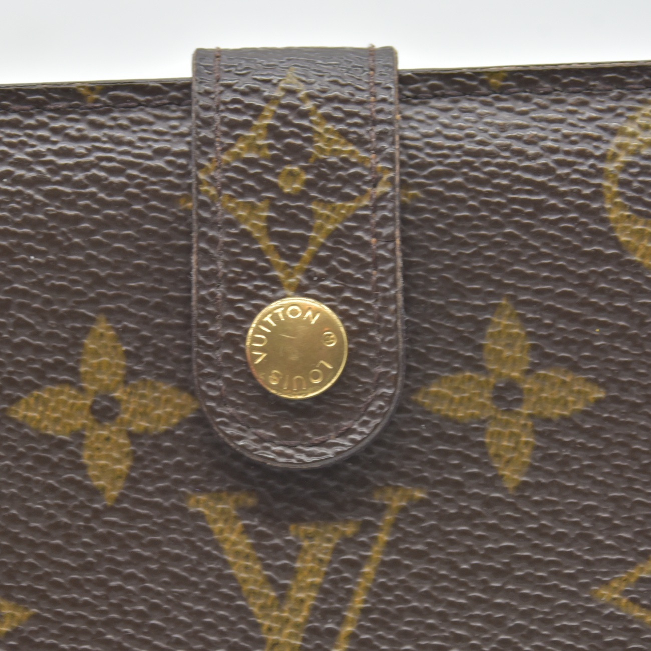 $750 1998 Louis Vuitton Monogram French Purse Wallet CA0958
