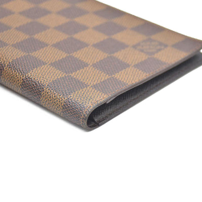 Louis Vuitton Damier Agenda De Poche Pocket Notebook Cover Brown MI1918
