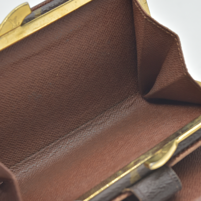$750 1998 Louis Vuitton Monogram French Purse Wallet CA0958