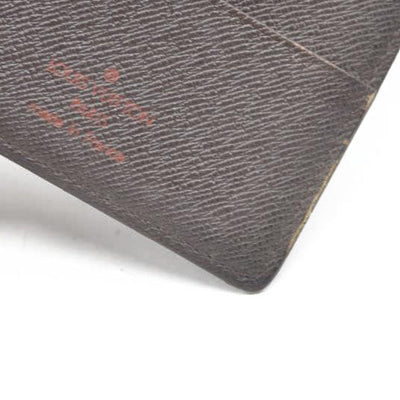Louis Vuitton Damier Agenda De Poche Pocket Notebook Cover Brown MI1918