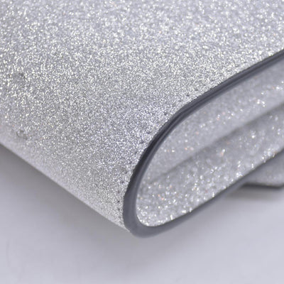 Christian Louboutin Glitter Calfskin Loubi54 Crossbody Clutch Silver 10021112
