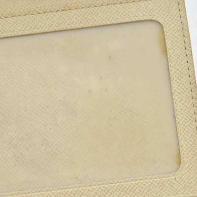 Louis Vuitton Damier Azur Porte Feiulle Koala Trifold Wallet White TH4059