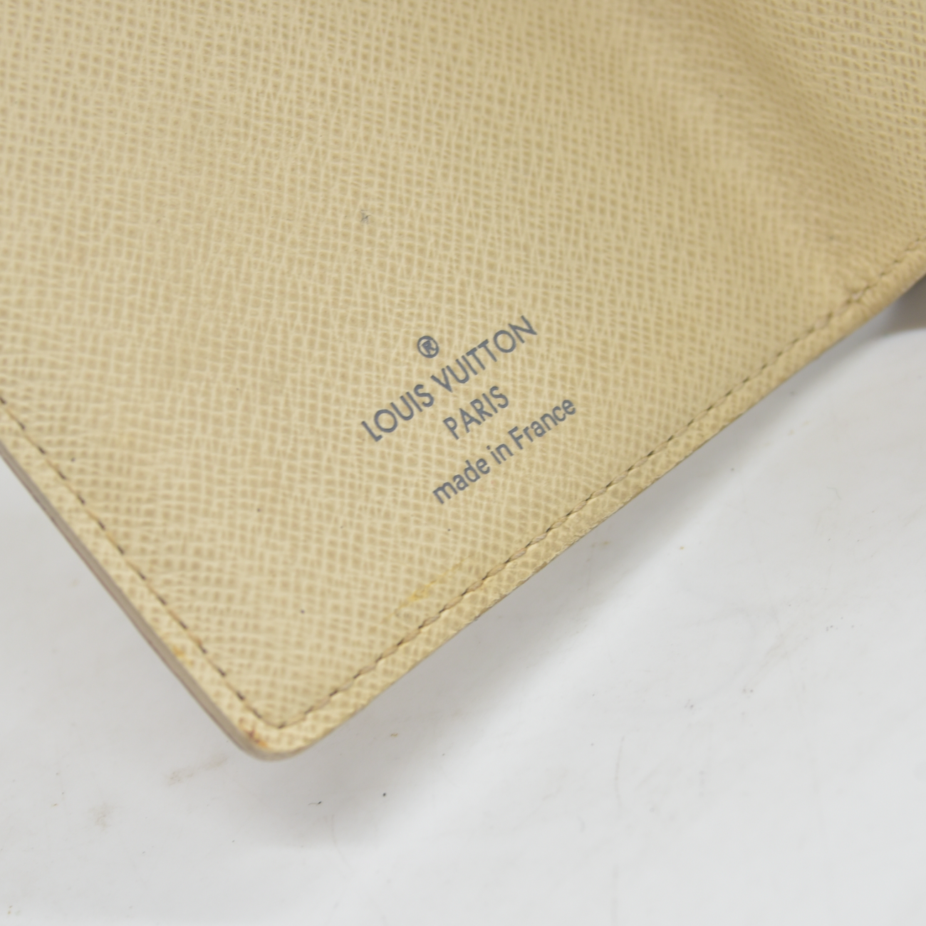 Louis Vuitton Damier Azur Porte Feiulle Koala Trifold Wallet White TH4059