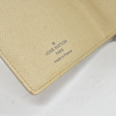 Louis Vuitton Damier Azur Porte Feiulle Koala Trifold Wallet White TH4059