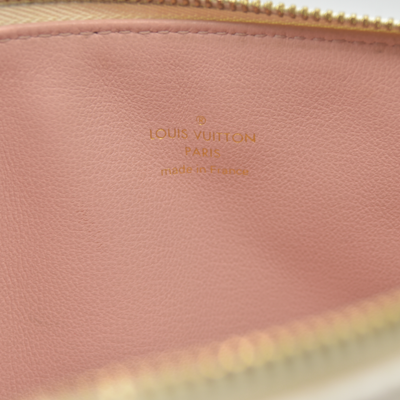 $5100 Louis Vuitton Lambskin Embossed Monogram Coussin PM Natural Creme 2023