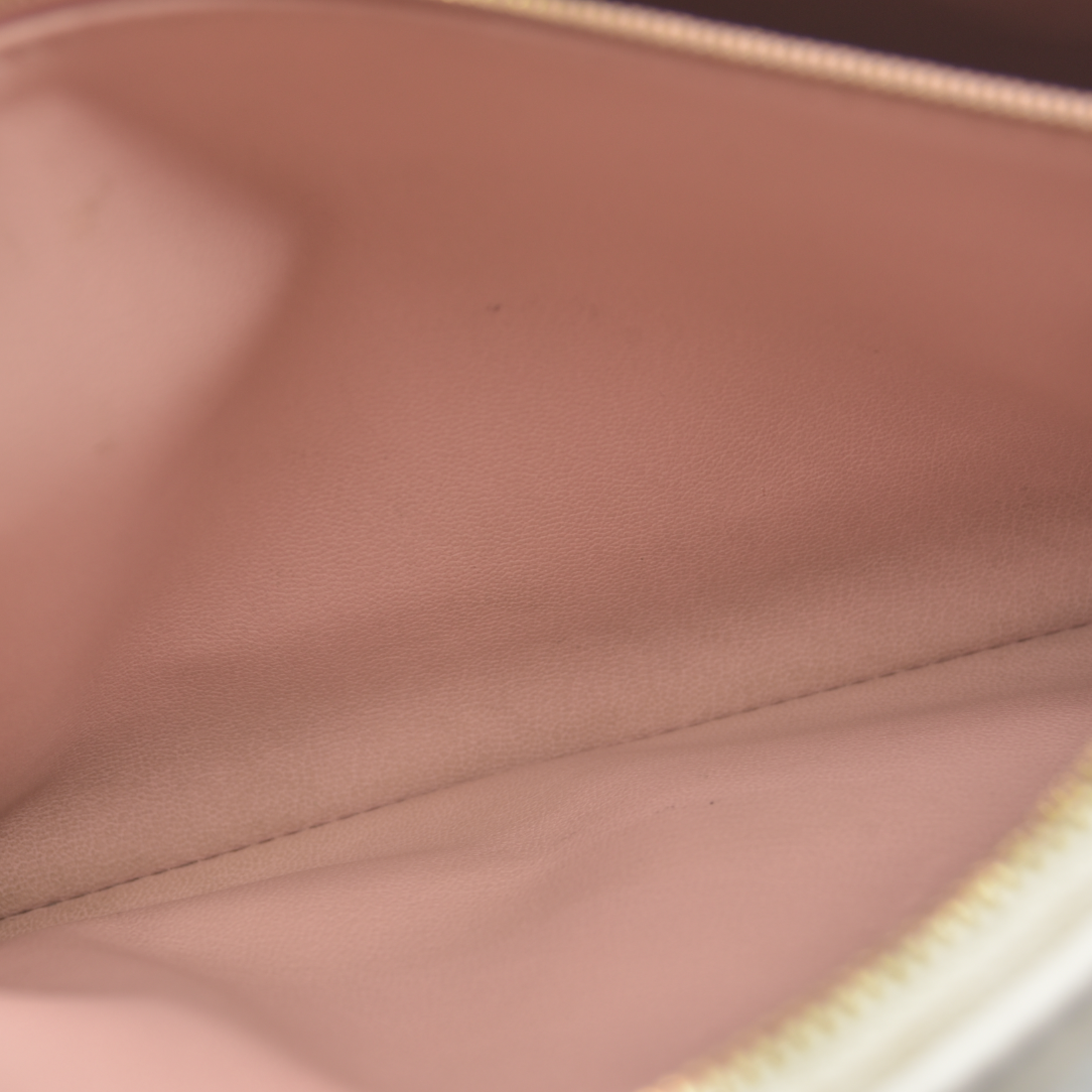 $5100 Louis Vuitton Lambskin Embossed Monogram Coussin PM Natural Creme 2023