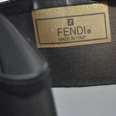 $1650 FENDI Zucca FF Tote Mesh Black Tote