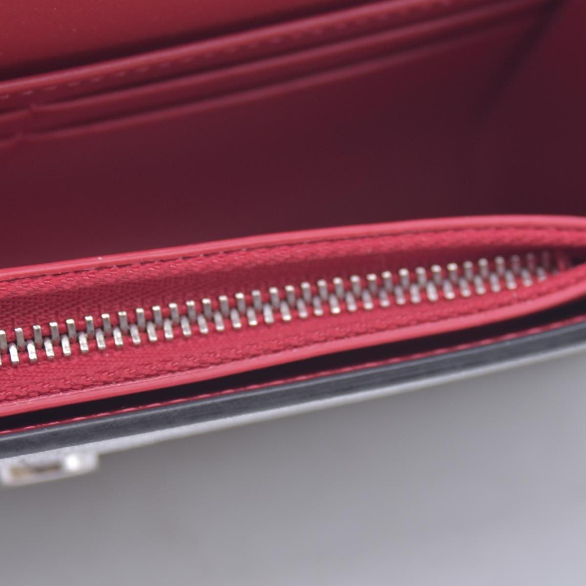 Christian Louboutin Glitter Calfskin Loubi54 Crossbody Clutch Silver 10021112