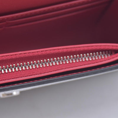 Christian Louboutin Glitter Calfskin Loubi54 Crossbody Clutch Silver 10021112