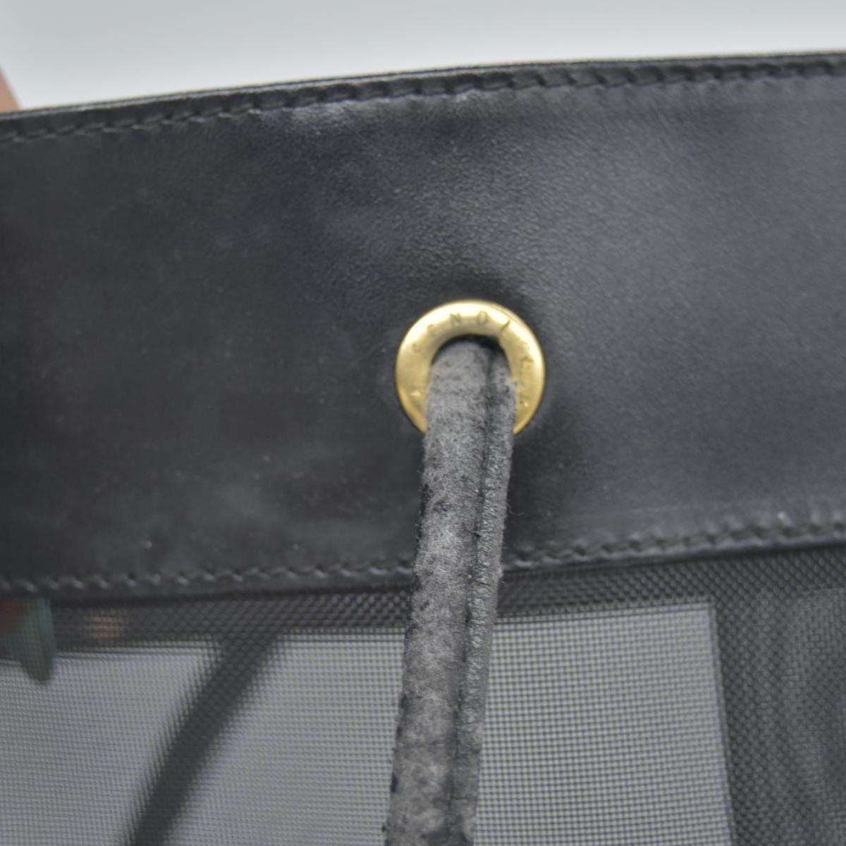 $1650 FENDI Zucca FF Tote Mesh Black Tote