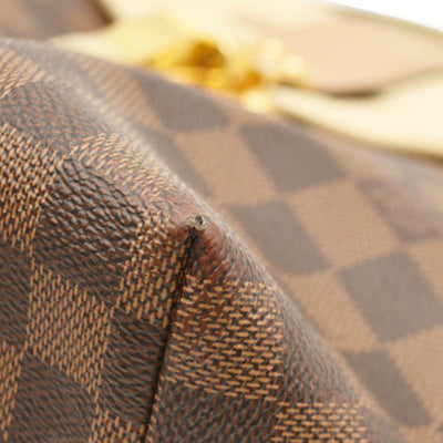 Louis Vuitton  Damier Ebene Clapton Backpack Creme