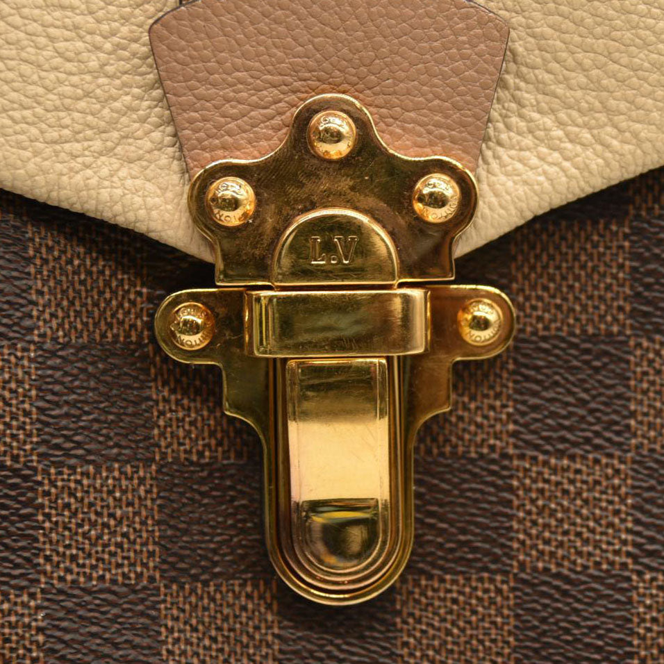 Louis Vuitton  Damier Ebene Clapton Backpack Creme