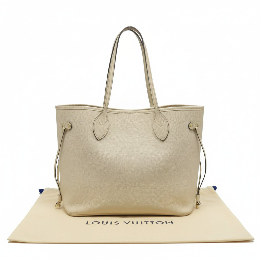 $2710 Louis Vuitton Monogram Giant Empreinte Neverfull MM