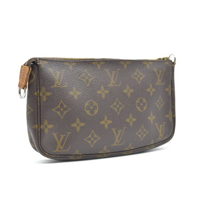 AUCTION $1290 Louis Vuitton Monogram Pochette Accessories AR1011