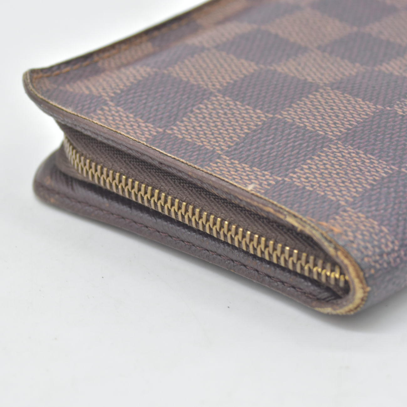 Louis Vuitton Damier Porte Monnaie Zippy Long Wallet Brown CA0040