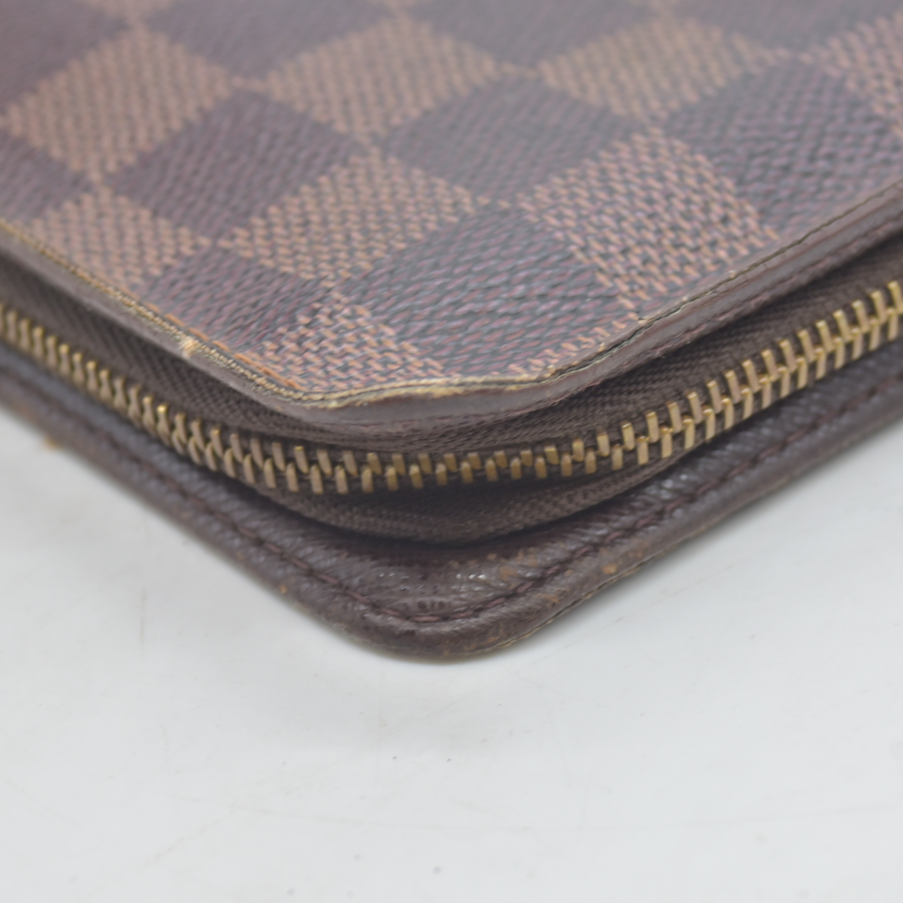 Louis Vuitton Damier Porte Monnaie Zippy Long Wallet Brown CA0040
