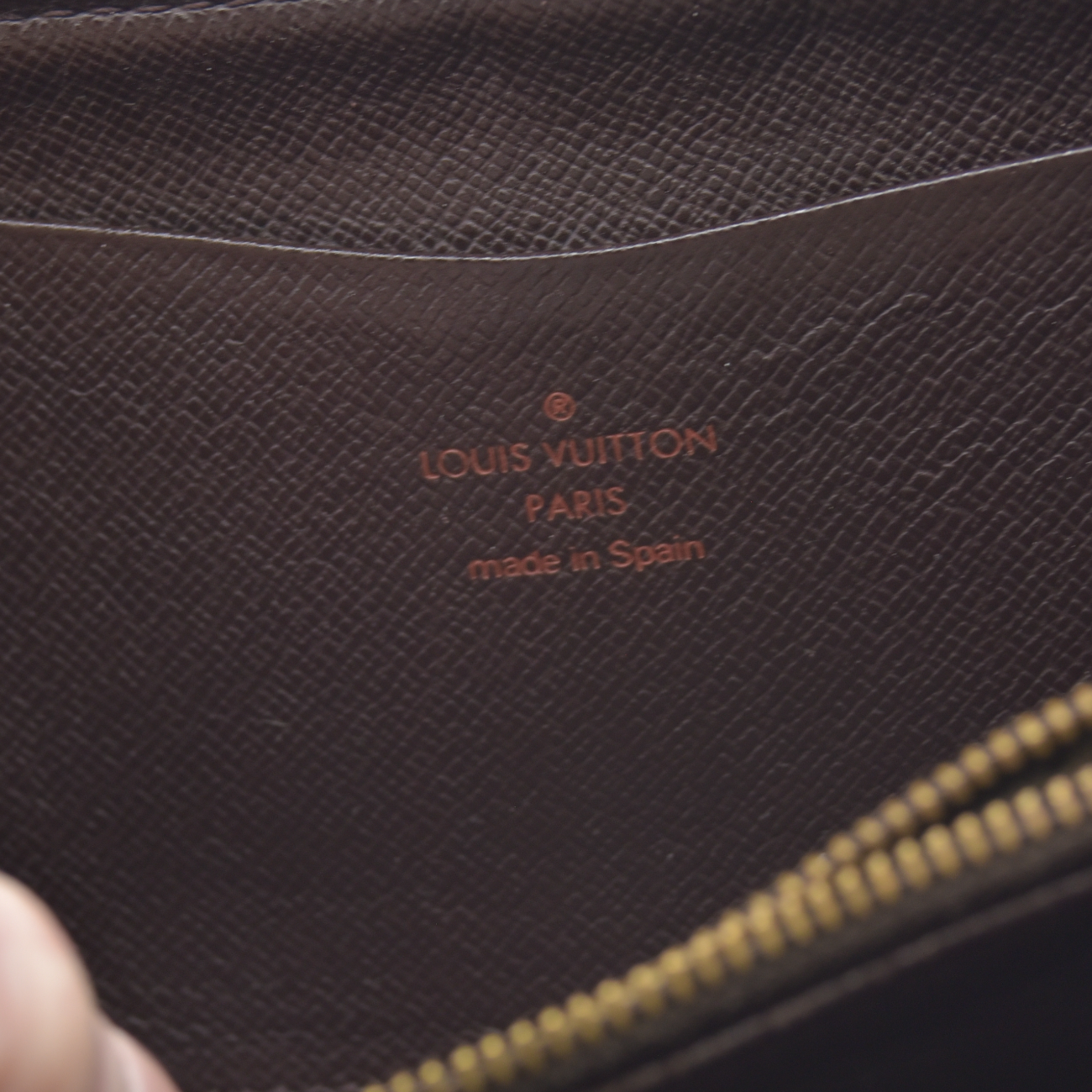 Louis Vuitton Damier Porte Monnaie Zippy Long Wallet Brown CA0040