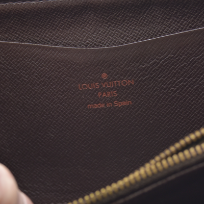 Louis Vuitton Damier Porte Monnaie Zippy Long Wallet Brown CA0040