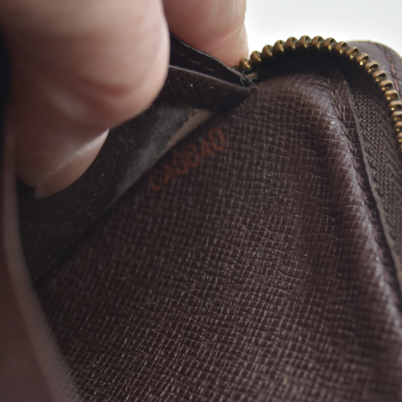 Louis Vuitton Damier Porte Monnaie Zippy Long Wallet Brown CA0040