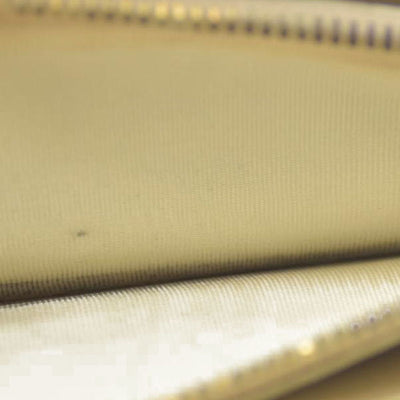 MIU MIU Logo Embossed Leather Zippy Long Wallet White