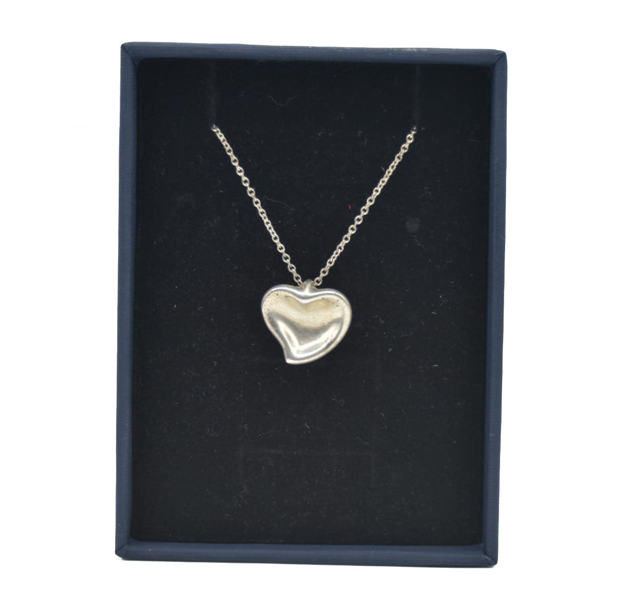$600 Tiffany & Co. Elsa Peretti Full Heart Pendant in Sterling Silver, 9 mm CONSIGNMENT