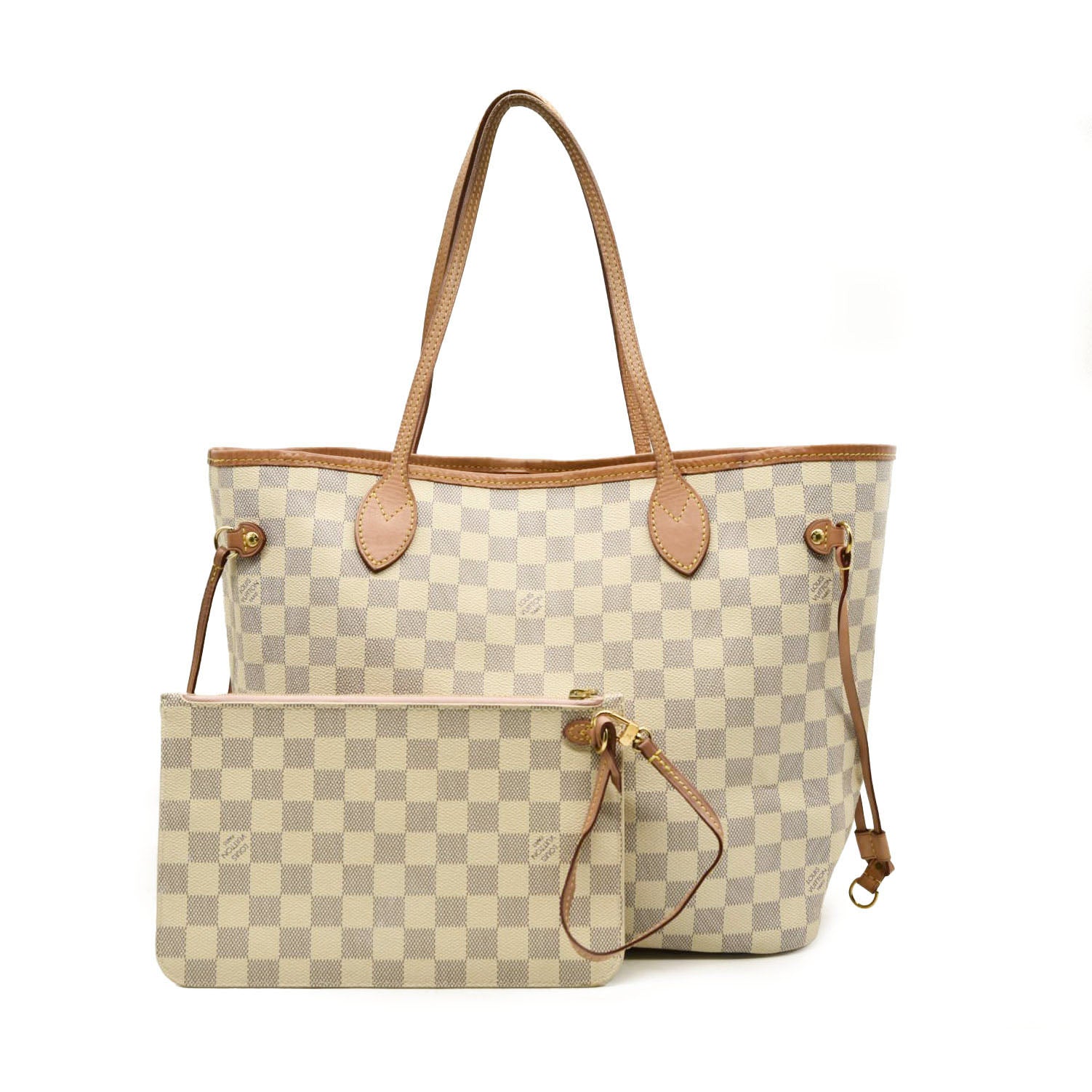 Louis Vuitton  Damier Azur Neo Neverfull MM Rose Ballerine MS4159