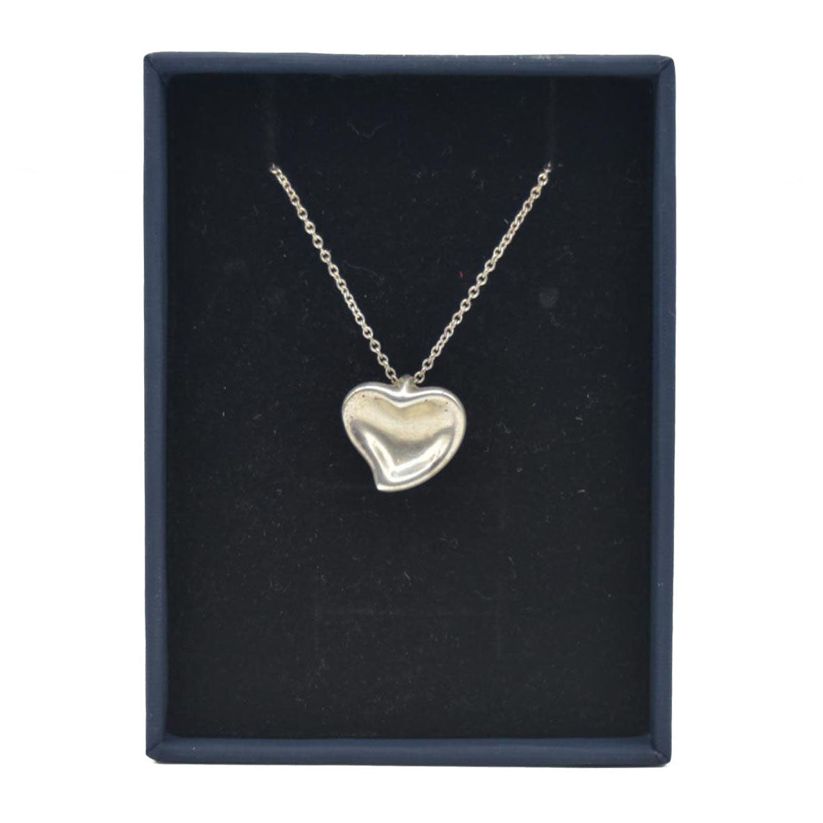 $600 Tiffany & Co. Elsa Peretti Full Heart Pendant in Sterling Silver, 9 mm CONSIGNMENT