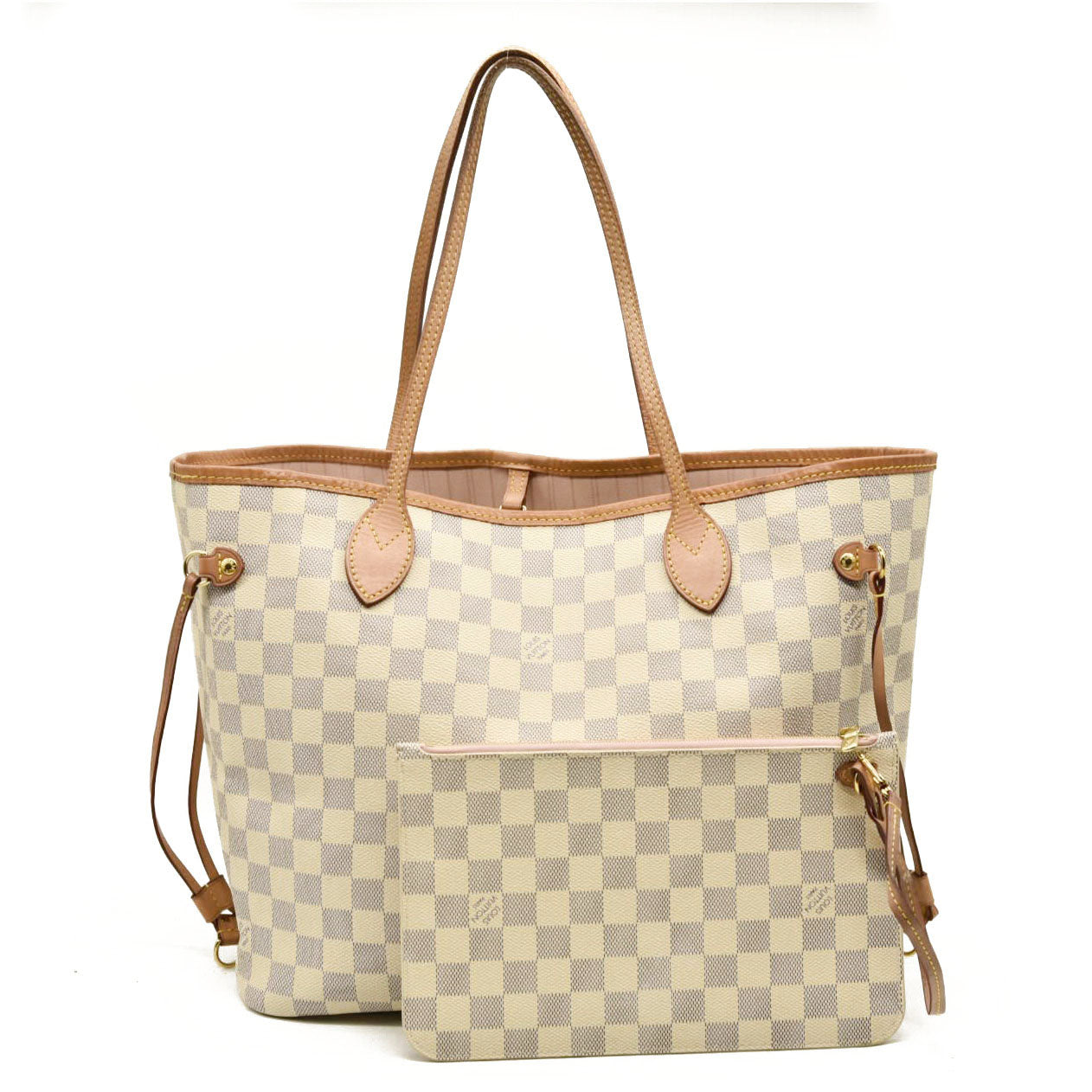 Louis Vuitton  Damier Azur Neo Neverfull MM Rose Ballerine MS4159