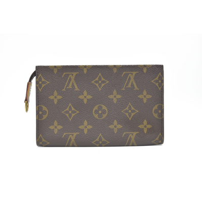 AUCTION $525 Louis Vuitton Monogram Bucket 23 Pouch FL1011