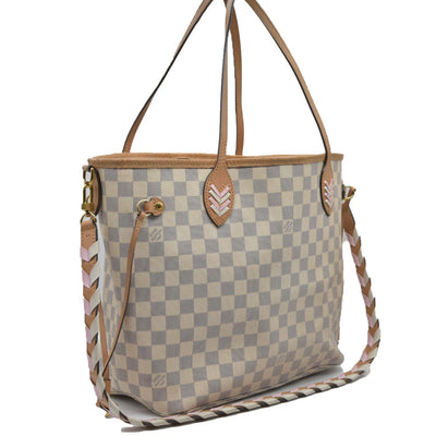 $2030 Louis Vuitton Damier Azur Braided Neverfull MM