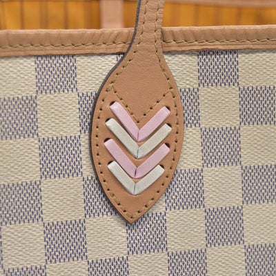 $2030 Louis Vuitton Damier Azur Braided Neverfull MM