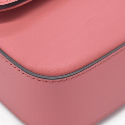 $2980 Gucci Senna Calfskin Petite GG Top Handle Shoulder Bag Pink