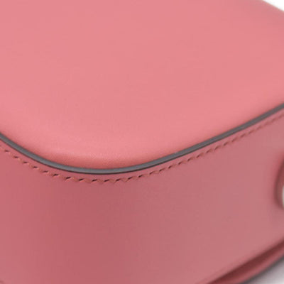 $2980 Gucci Senna Calfskin Petite GG Top Handle Shoulder Bag Pink