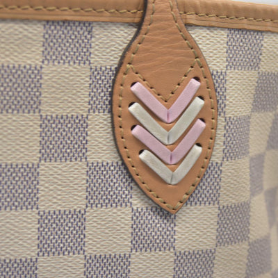 $2030 Louis Vuitton Damier Azur Braided Neverfull MM