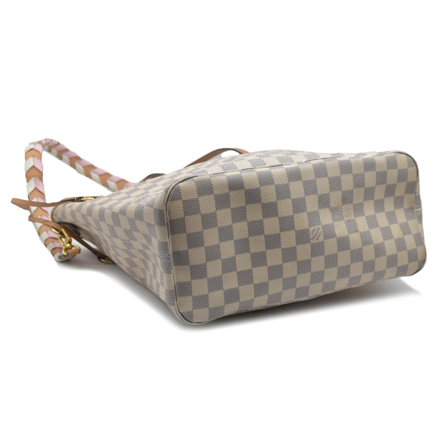 $2030 Louis Vuitton Damier Azur Braided Neverfull MM