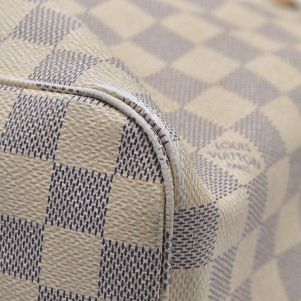 $2030 Louis Vuitton Damier Azur Braided Neverfull MM